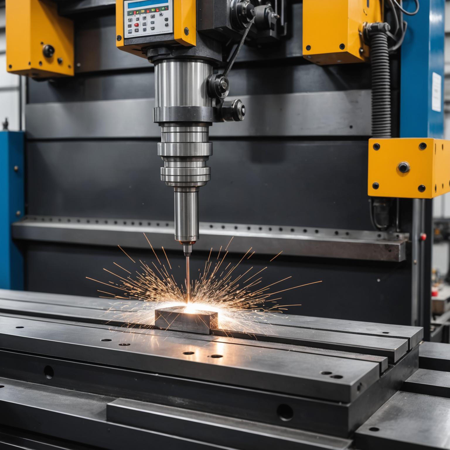 CNC press brake bending metal sheet